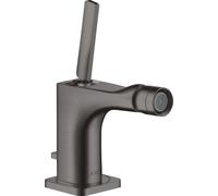 hansgrohe AXOR Citterio E Mitigeur monocommande de bidet avec garniture de vidage, 36120340, Couleur: Chrome noir brossé