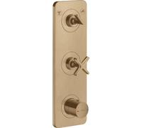 hansgrohe AXOR Citterio E module thermostat encastré 38 x 12 pour 2 consommateurs, 36703140