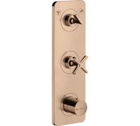 hansgrohe AXOR Citterio E module thermostat encastré 38 x 12 pour 2 consommateurs, 36703300