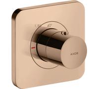 hansgrohe AXOR Citterio E Thermostat module encastré 12 x 12, 36702300, Couleur: Rouge poli or
