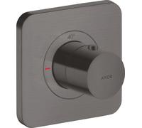 hansgrohe AXOR Citterio E Thermostat module encastré 12 x 12, 36702340, Couleur: Chrome noir brossé