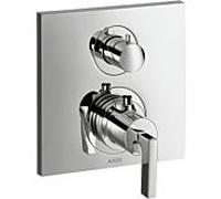 hansgrohe Axor Citterio kit de montage final 39720000 thermostat à encastrer, avec vanne d'arrêt et d'inversion, poignée à levier, chromé