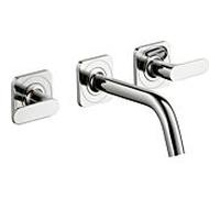 hansgrohe Axor Citterio M kit de montage final 34313000 encastré 3 trous mitigeur lavabo , saillie 166mm, rosace, chromé