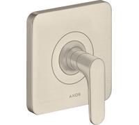 hansgrohe AXOR Citterio M robinet d'arrêt encastré DN15 / DN20, 34960820, Couleur: Nickel brossé