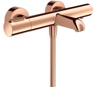 hansgrohe AXOR Citterio M Thermostat de bain pour montage apparent, 2 consommateurs, 34435300, Couleur: Rouge poli or