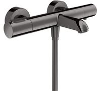 hansgrohe AXOR Citterio M Thermostat de bain pour montage apparent, 2 consommateurs, 34435330, Couleur: Chrome noir poli