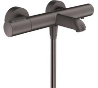 hansgrohe AXOR Citterio M Thermostat de bain pour montage apparent, 2 consommateurs, 34435340, Couleur: Chrome noir brossé