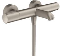 hansgrohe AXOR Citterio M Thermostat de bain pour montage apparent, 2 consommateurs, 34435800, Couleur: Acier inoxydable Optic