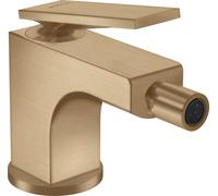 hansgrohe AXOR Citterio Mitigeur de bidet, garniture de vidage à tirette, saillie 110mm, 39214140, Couleur: Bronze brossé