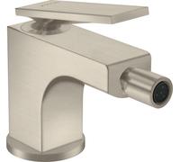 hansgrohe AXOR Citterio Mitigeur de bidet, garniture de vidage à tirette, saillie 110mm, 39214820, Couleur: Nickel brossé