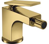 hansgrohe AXOR Citterio Mitigeur de bidet, garniture de vidage à tirette, saillie 110mm, 39214990, Couleur: Optique en or poli