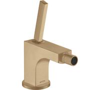 hansgrohe AXOR Citterio Mitigeur monocommande de bidet AXOR Citterio, garniture de vidage, 39210140, Couleur: Bronze brossé