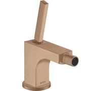 hansgrohe AXOR Citterio Mitigeur monocommande de bidet AXOR Citterio, garniture de vidage, 39210310, Couleur: Or rouge brossé