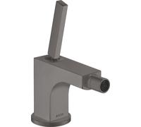 hansgrohe AXOR Citterio Mitigeur monocommande de bidet AXOR Citterio, garniture de vidage, 39210340, Couleur: Chrome noir brossé