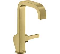hansgrohe AXOR Citterio mitigeur monocommande de lavabo 190, sans garniture de vidage, saillie 171mm, 39037950, Couleur: laiton brossé