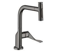 Hansgrohe hansgrohe SPT 230 Se 2jet Axor Citterio m Mitigeur extractible et sBox, brossé bleu chrome Quantité:1