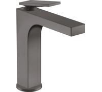 hansgrohe AXOR Citterio Mitigeur monocommandé pour lavabo, garniture de vidage à tirette, saillie 143mm, ComfortZone160, 39023340, Couleur: Chrome noir brossé