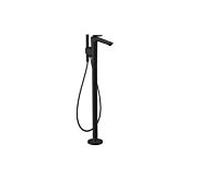 hansgrohe AXOR Citterio C Mitigeur monocommandé pour bain au sol, 2 consommateurs, 49440670, Couleur: noir mat