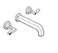 hansgrohe Axor Citterio set de finition 39147000 encastré 3 trous mitigeur lavabo , avec poignées à levier, chromé