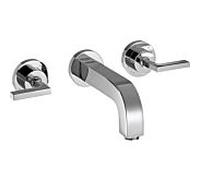 hansgrohe Axor Citterio set de finition 39315000 encastré 3 trous mitigeur lavabo , avec poignées à levier, chromé