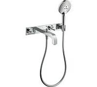 hansgrohe Axor Citterio set de montage fini 39442000 mitigeur de bain 3 trous à encastrer, avec poignées à levier, chromé