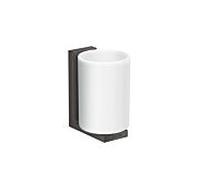 hansgrohe Axor coupelle à dents 42604340 verre, montage mural, chrome noir brossé