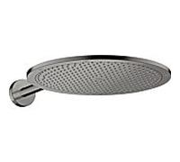 hansgrohe AXOR ShowerSolutions douche de tête 350 1 jet, bras de douche, 26034330, Couleur: Chrome noir poli