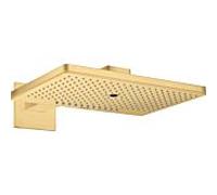 hansgrohe AXOR ShowerSolutions pomme de douche 460/300 3jet, bras de douche, rosette carrée, 35282250, Couleur: Optique or brossé