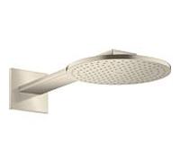 hansgrohe Douche de tête Axor 35296820 avec bras de douche, nickel brossé