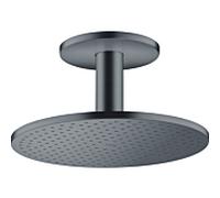 hansgrohe Axor douche de tête 35301340 avec raccordement au plafond, chrome noir brossé