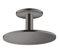 hansgrohe Axor douche de tête 35304340 avec raccordement au plafond, chrome noir brossé