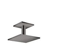 hansgrohe Axor douche de tête 35308340 avec raccordement au plafond, chrome noir brossé