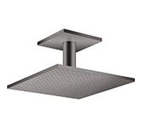 hansgrohe Axor douche de tête 35320340 avec raccordement au plafond, chrome noir brossé