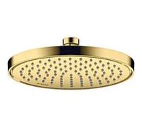 hansgrohe AXOR ShowerSolutions pomme de douche 220, 1 type de jet, économie deau, 35383990, Couleur: Optique en or poli