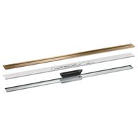 hansgrohe Caniveau de douche 42524140 1200 mm, kit prêt à l'emploi, libre dans l'espace, bronze brossé