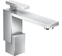 hansgrohe Axor Edge mitigeur lavabo 46011000 chromé , taille diamant, avec bonde push-open, saillie 160 mm