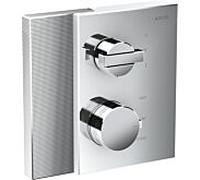 Hansgrohe Axor Robinet thermostatique encastré Edge 46761000 chrome coupe diamant 2 sorties