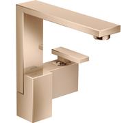 hansgrohe AXOR Edge mitigeur monocommande de lavabo 190 avec vidage par poussée, taille diamant, 46021300, Couleur: Rouge poli or