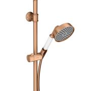 hansgrohe AXOR Ensemble de douche Montreux 0,90 m, douchette à main 100 1 jet Classic, 27982140, Couleur: Bronze brossé