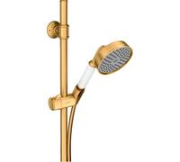 hansgrohe AXOR Ensemble de douche Montreux 0,90 m, douchette à main 100 1 jet Classic, 27982250, Couleur: Optique or brossé