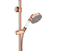 hansgrohe AXOR Ensemble de douche Montreux 0,90 m, douchette à main 100 1 jet Classic, 27982300, Couleur: Rouge poli or