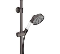 hansgrohe AXOR Ensemble de douche Montreux 0,90 m, douchette à main 100 1 jet Classic, 27982340, Couleur: Chrome noir brossé