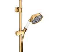 hansgrohe AXOR Ensemble de douche Montreux 0,90 m, douchette à main 100 1 jet Classic, 27982950, Couleur: laiton brossé