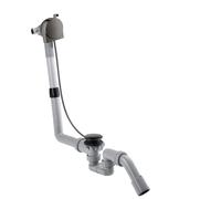 hansgrohe AXOR Exafill S kit complet, entrée de baignoire, garniture de vidage et de trop-plein, 58307330, Couleur: Chrome noir poli