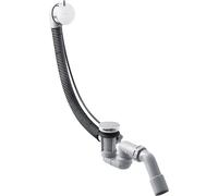 hansgrohe AXOR Flexaplus S set complet, garniture de vidage et de trop-plein, pour baignoires normales, 58316950, Couleur: laiton brossé