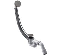 hansgrohe Flexaplus set complet 58316340 set de vidage et trop-plein, chrome noir brossé