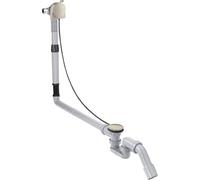 hansgrohe AXOR Flexaplus S set complet, garniture de vidage et de trop-plein, pour baignoires spéciales, 58317820, Couleur: Nickel brossé