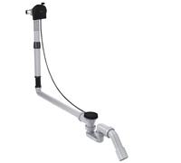 hansgrohe AXOR Flexaplus S set complet, garniture de vidage et de trop-plein, pour baignoires spéciales, 58317670, Couleur: noir mat