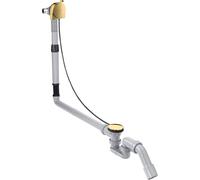 hansgrohe AXOR Flexaplus S set complet, garniture de vidage et de trop-plein, pour baignoires spéciales, 58317990, Couleur: Optique en or poli