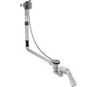 hansgrohe AXOR Flexaplus S set complet, garniture de vidage et de trop-plein, pour baignoires spéciales, 58317330, Couleur: Chrome noir poli